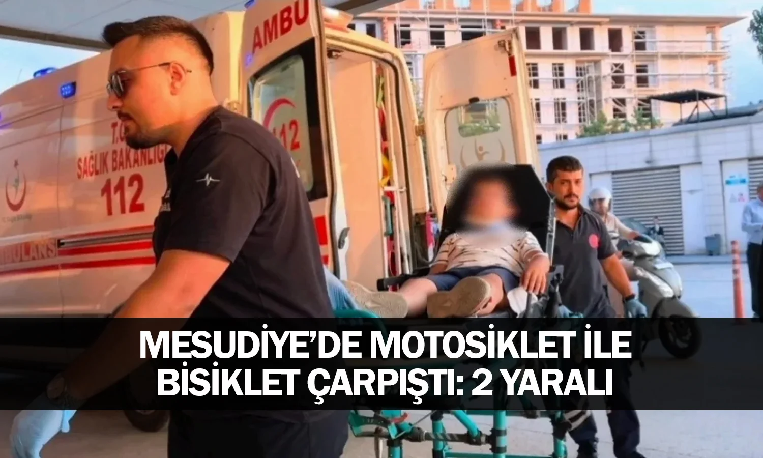 ​Mesudiye’de Motosiklet ile Bisiklet Çarpıştı: 2 Yaralı