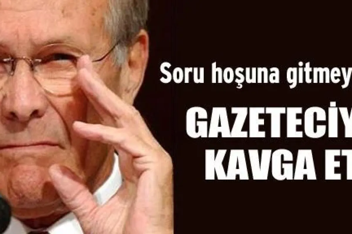 Gazeteci ile kavga etti
