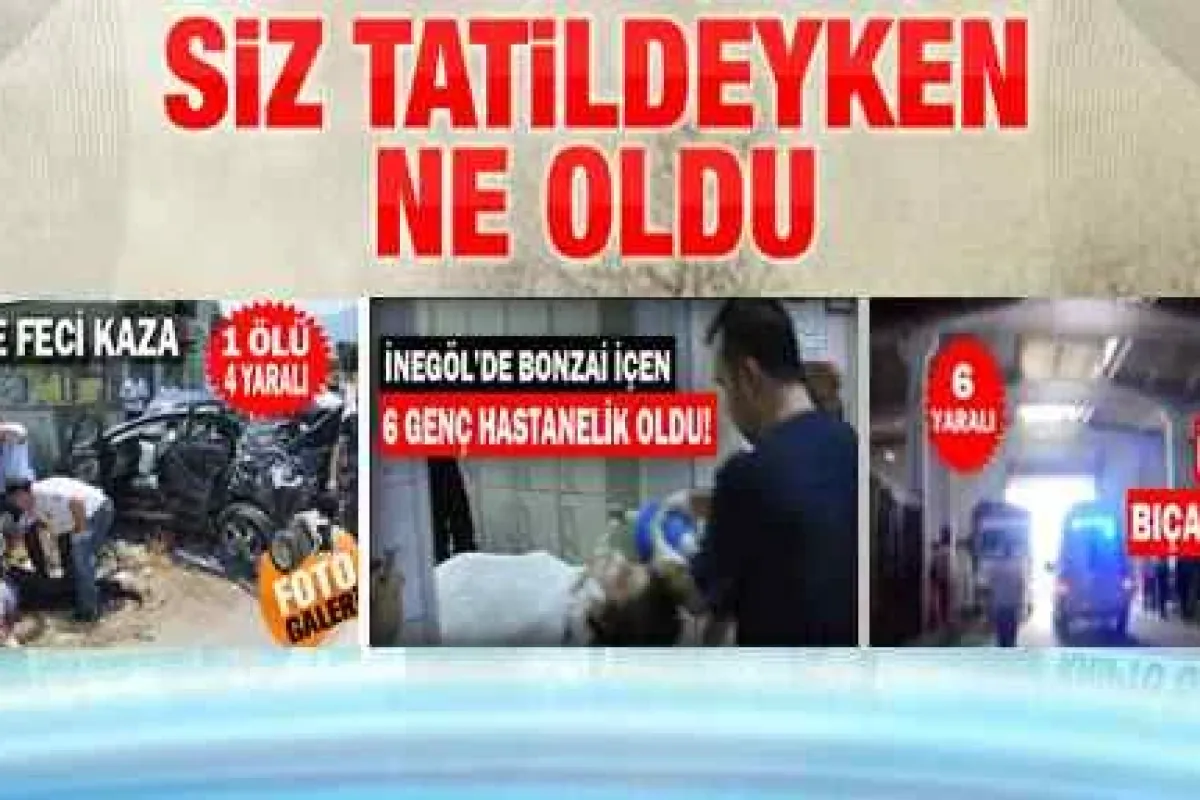 SİZ TATİLDEYKEN İNEGÖL'DE NELER OLDU?