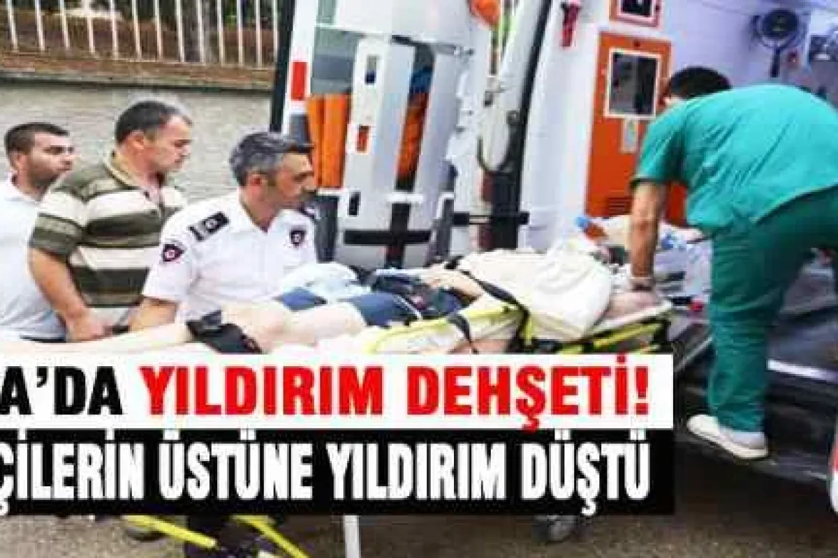 PİKNİKÇİLERİN ÜZERİNE YILDIRIM DÜŞTÜ: 2 YARALI