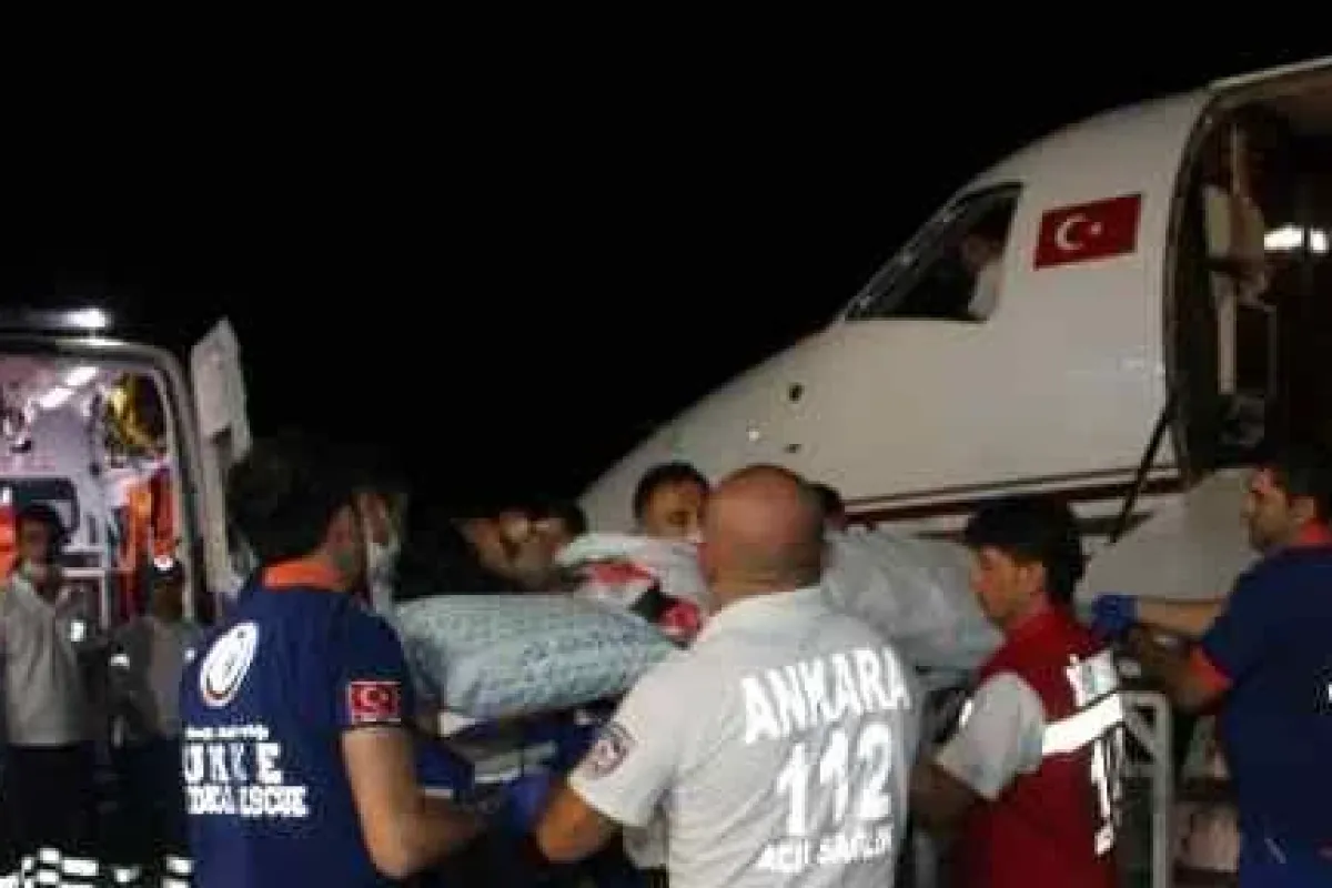 Yaralı 4 Filistinli Türkiye’de