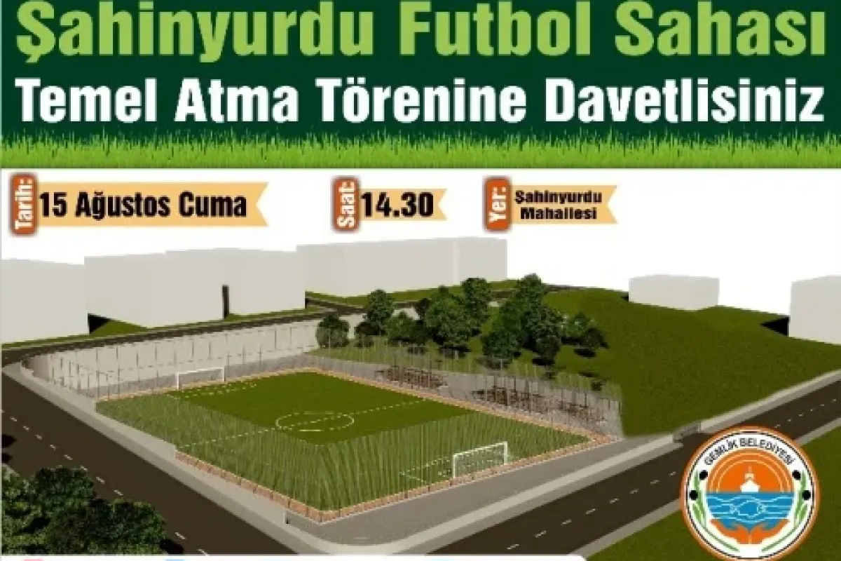 Şahinyurdu Futbol Sahasının Temeli Atılıyor