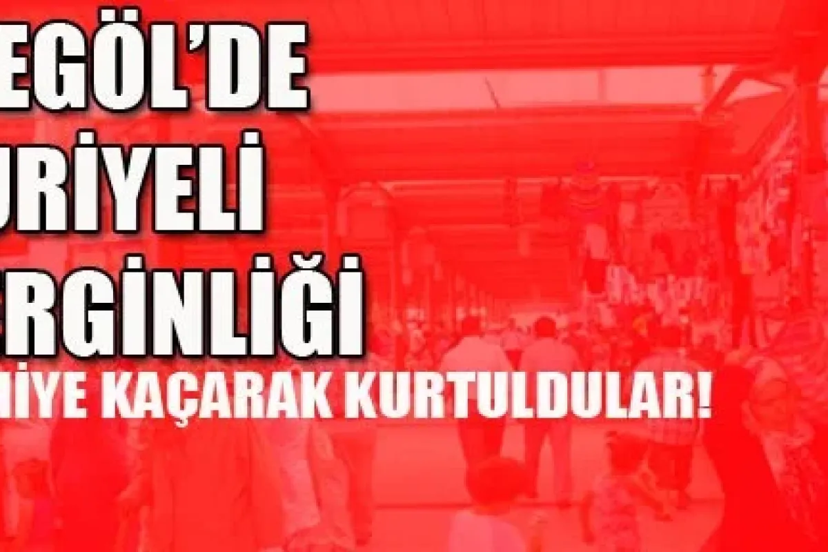Suriyeli gerginliği İnegöl'e sıçradı!