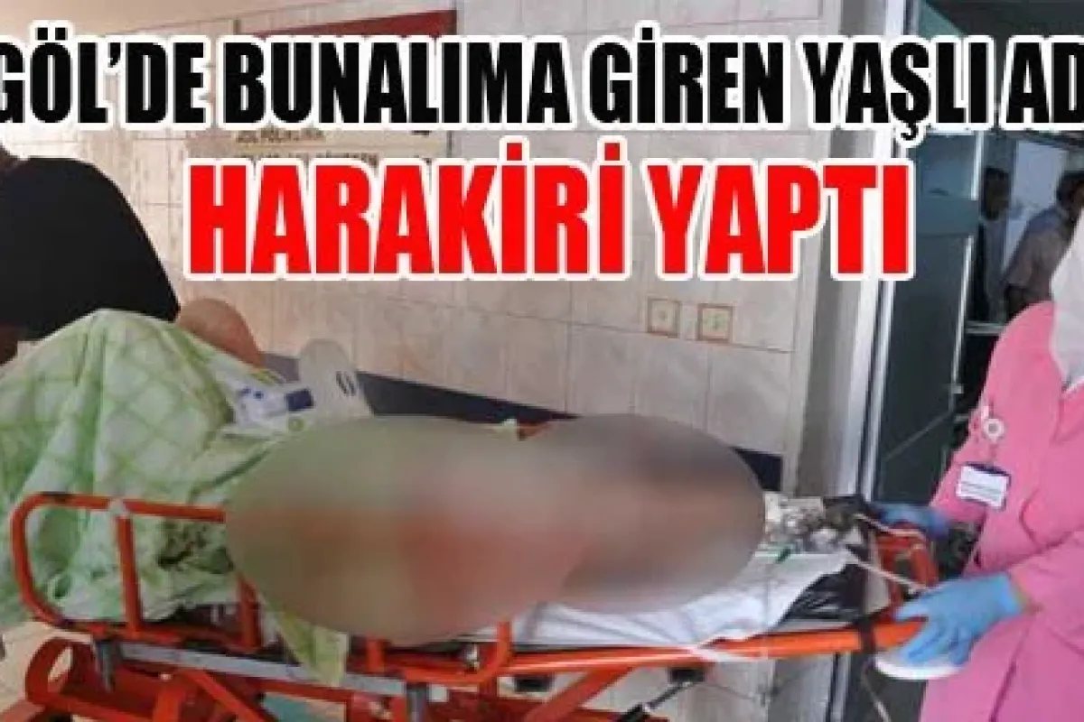 İnegöl'de yaşlı adam harakiri yaptı
