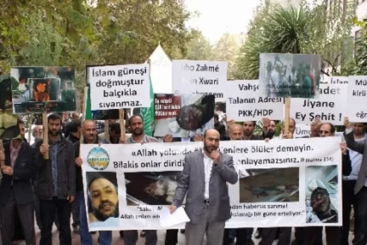 Kobani Eylemleri Protesto Edildi