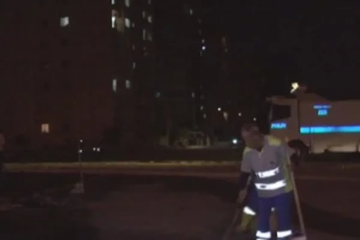 Toma Korumalı Cadde Temizliği