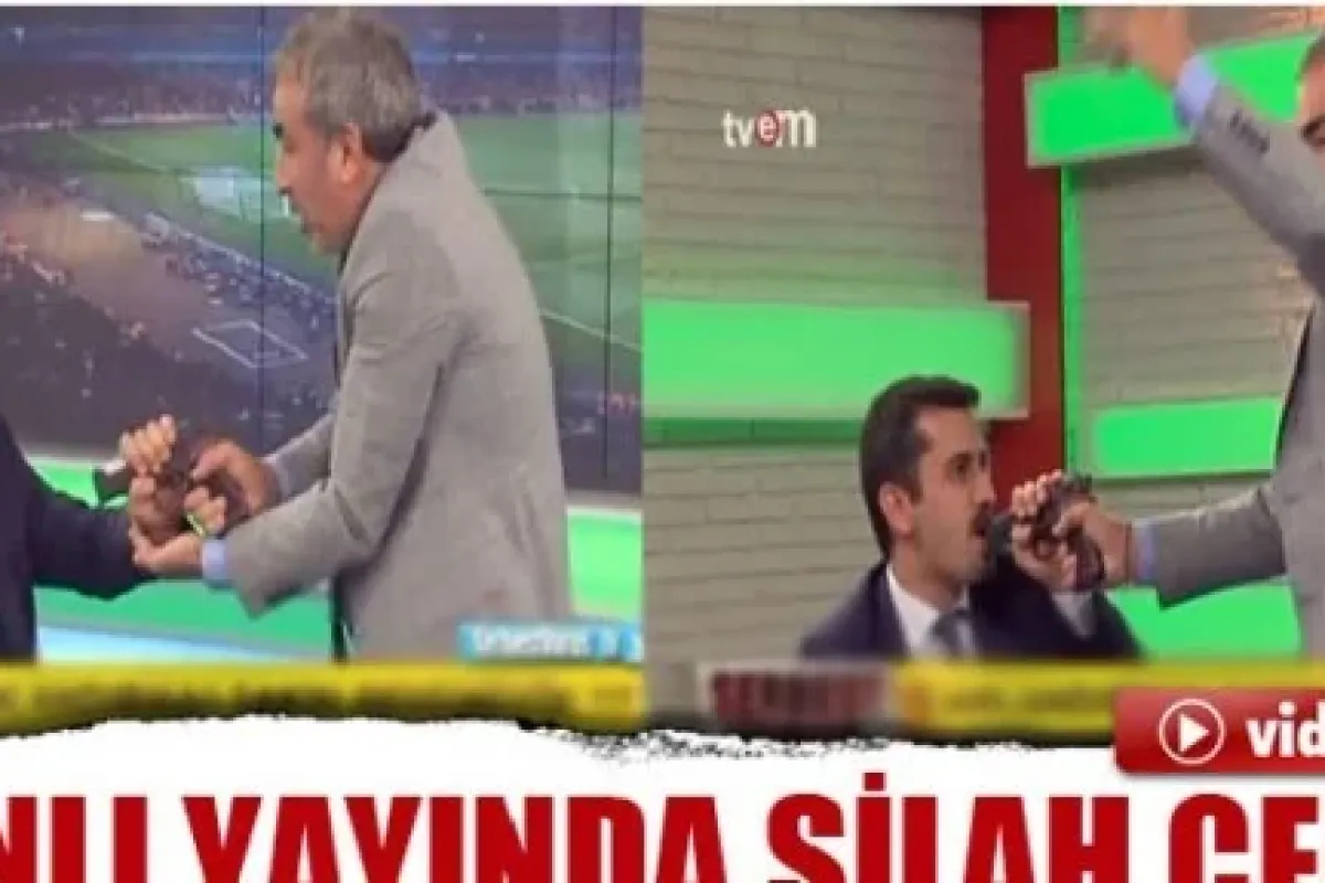 Canlı Yayında Silah çekti
