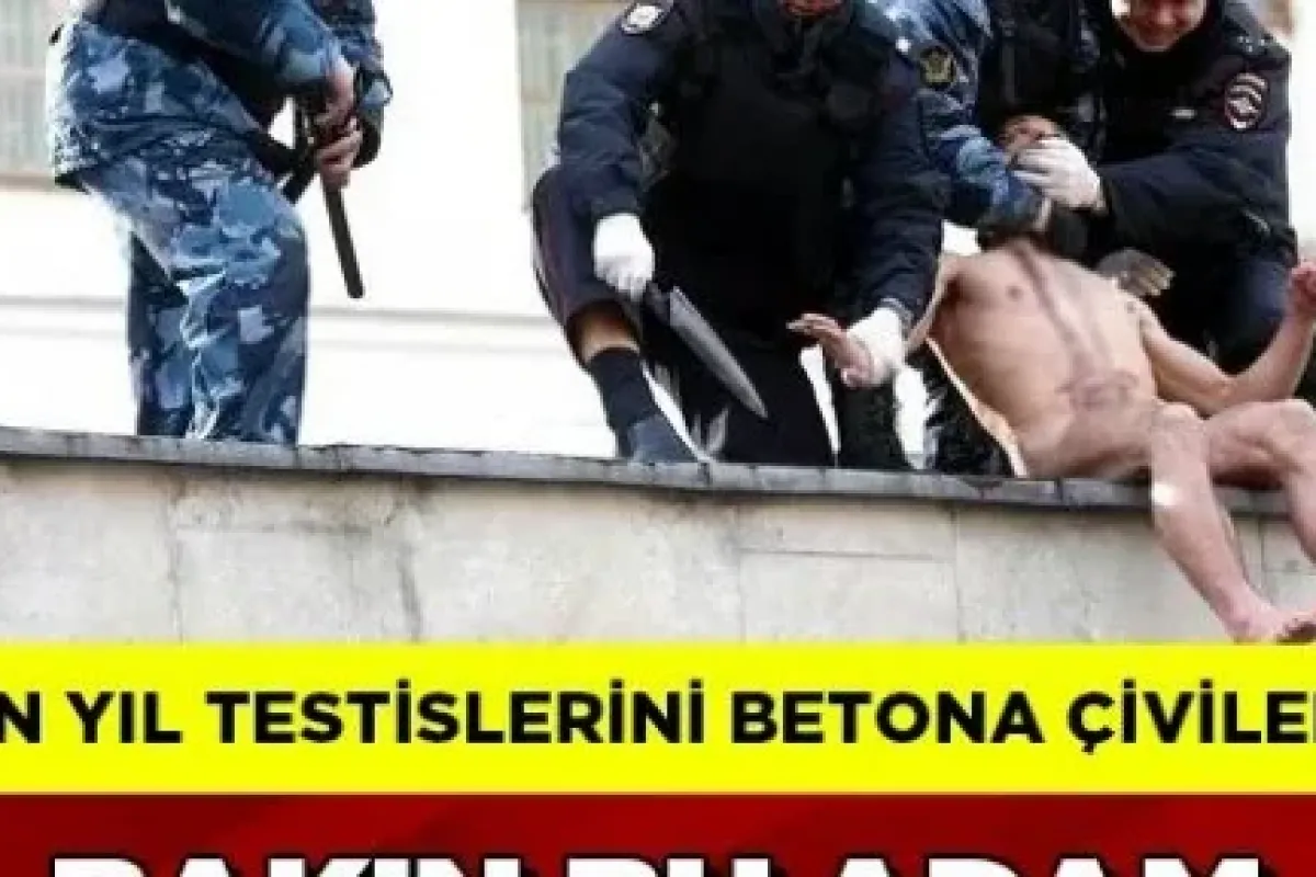 Bu kez protesto için kulağını kesti!