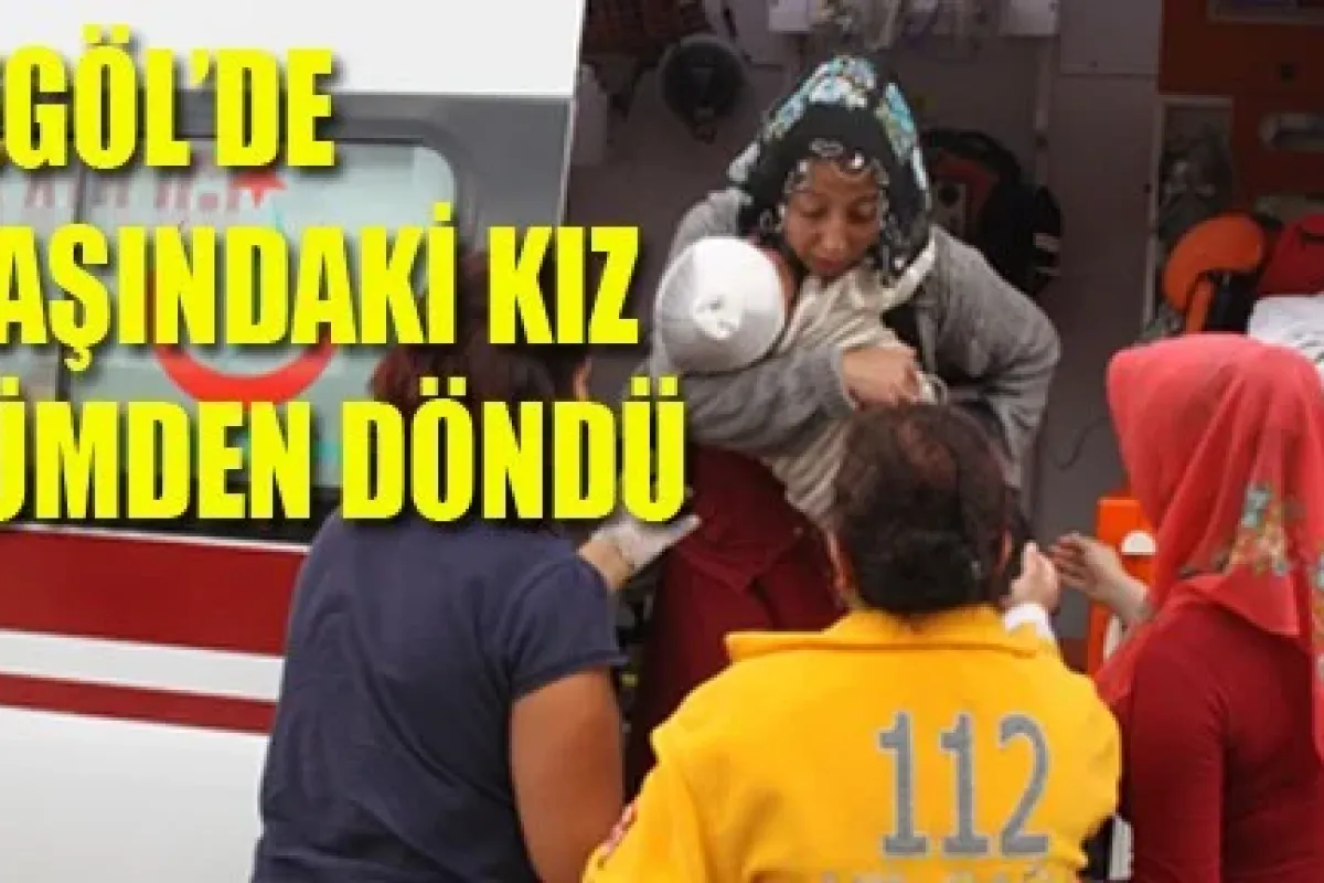 İnegöl'de çatıdan düşen küçük kız ölümden döndü
