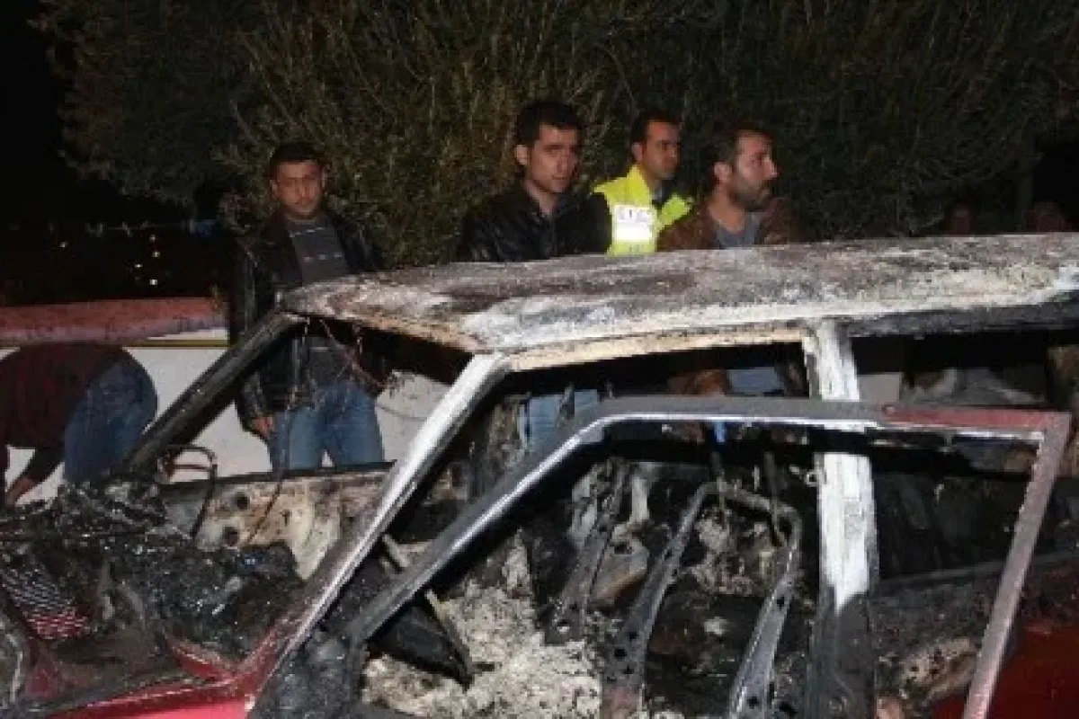 Park Halindeki Araç Yandı, 1 çocuk öldü