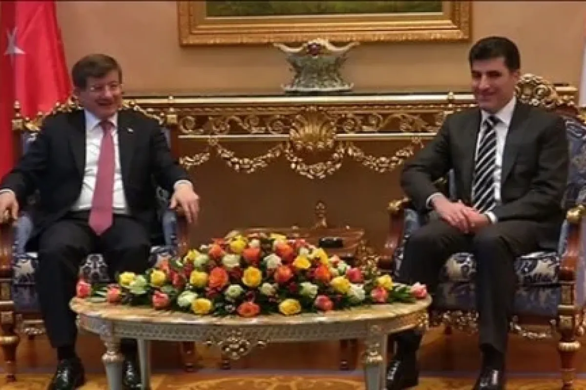 Davutoğlu Barzani’yle Görüştü