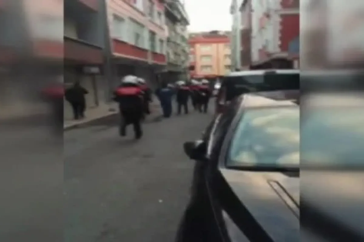 Gaspçı Polisle çatıştı
