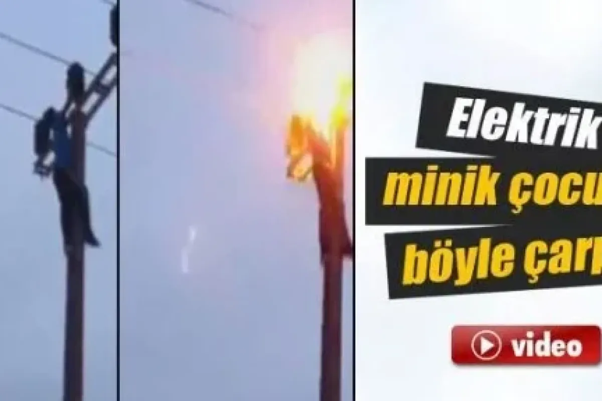 Elektrik Minik çocuğu Böyle çarptı ! Dehşet Anları Kamerada
