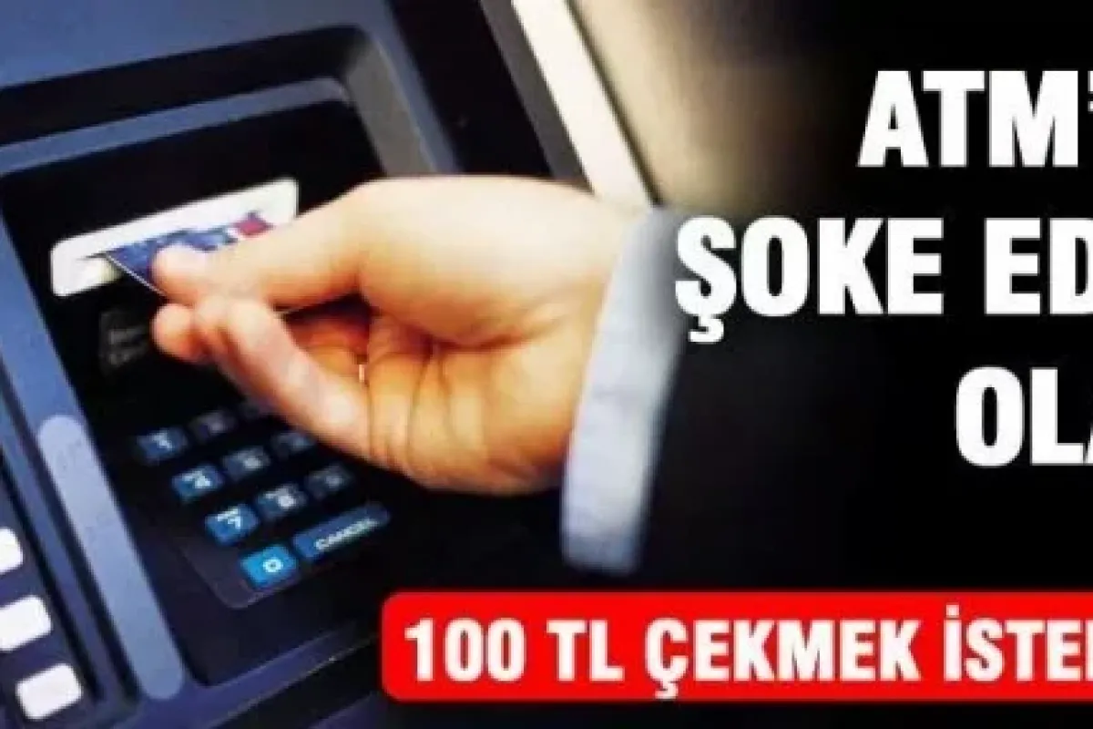 ATM'den para çekmek isterken şoke oldu