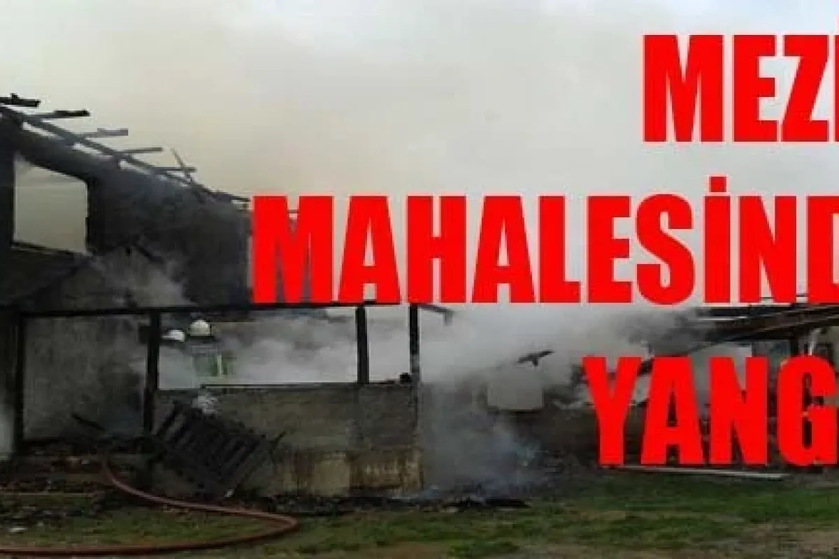 İnegöl'de 2 katlı ev kül oldu
