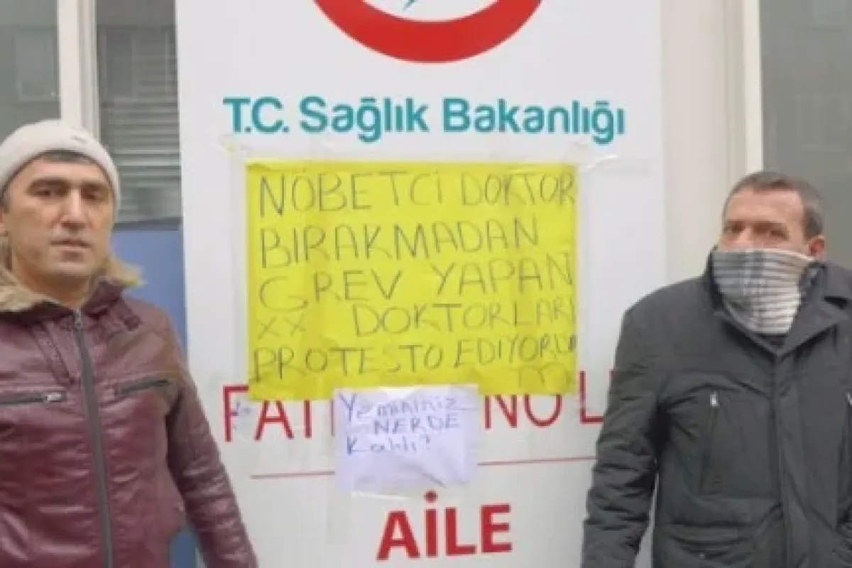 Bu Da Iş Bırakan Hekimleri Protesto