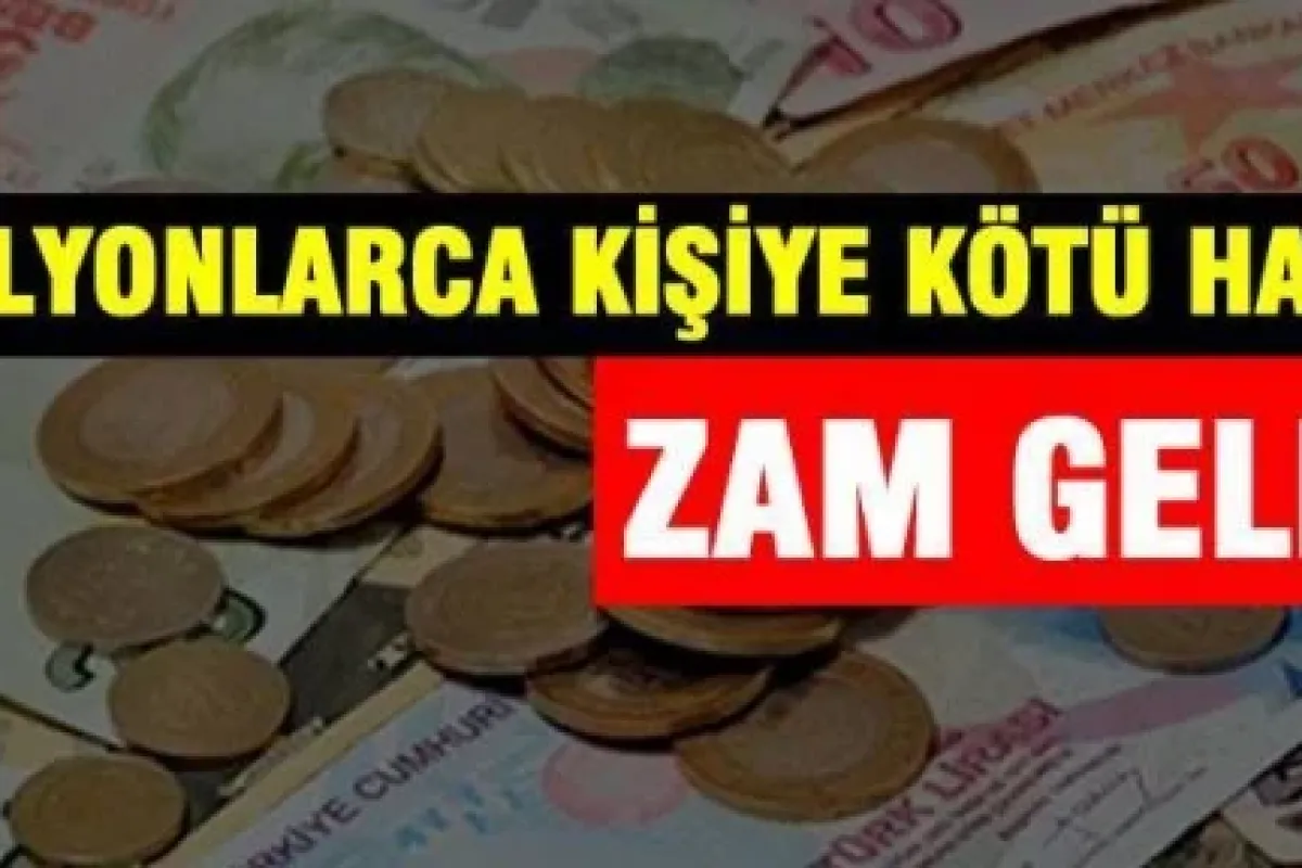 O ücretler arttırıldı!