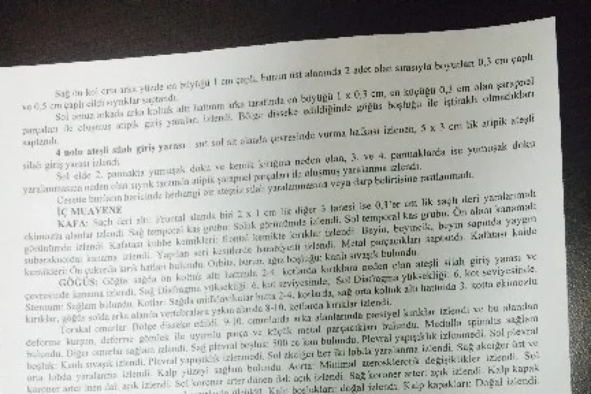 Abdulkadir Çakmak’ın Otopsi Raporu Tamamlandı