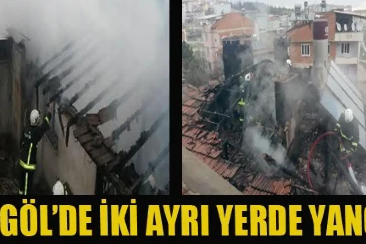 İnegöl'de İki Ayrı Yerde Yangın