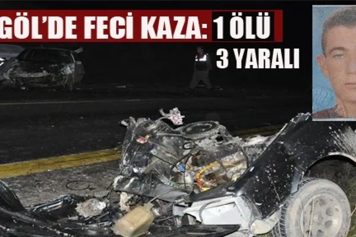 İnegöl'de feci kaza; 1 ölü 3 yaralı