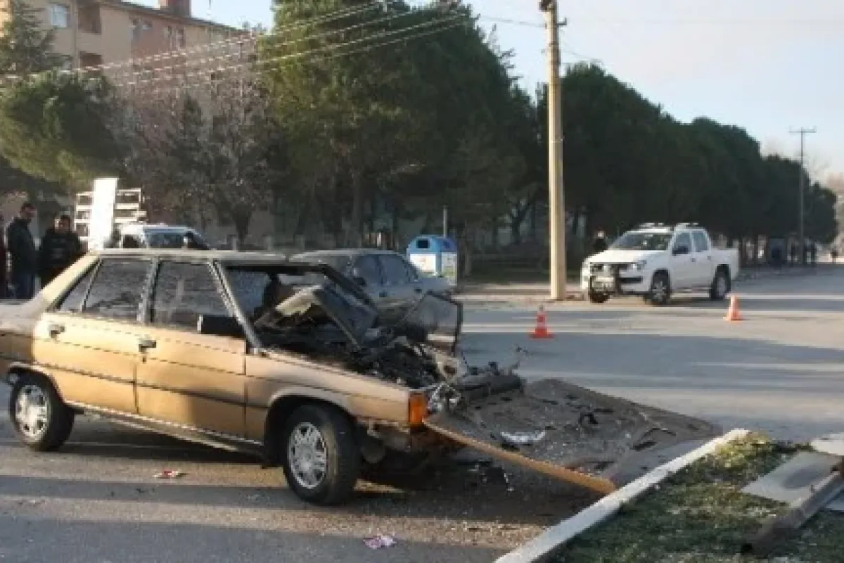 Staja Giderken Kaza Yaptılar
