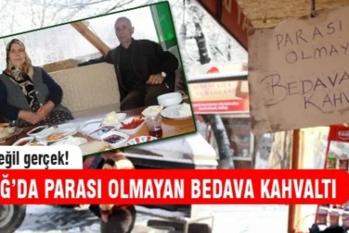 Parası olmayana bedava organik kahvaltı