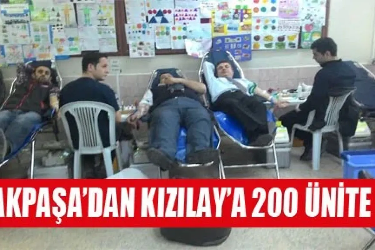 İshakpaşa'dan Kızılay'a 200 Ünite Kan