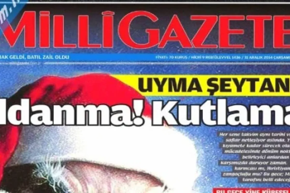 Milli Gazete’den Yılbaşı Kutlamalarına özel Manşet!