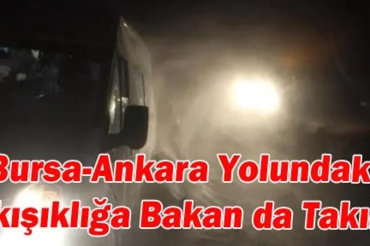 Bursa-Ankara yolundaki sıkışıklığa bakan da takıldı