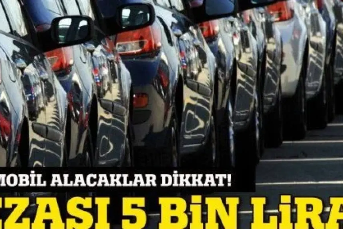 Otomobilde KM düşürene 5 Bin TL Ceza!