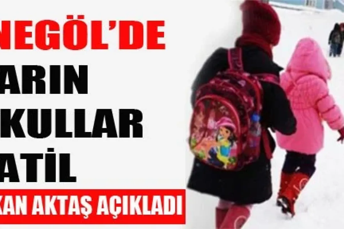 İnegöl'de Yarın Okullar Tatil