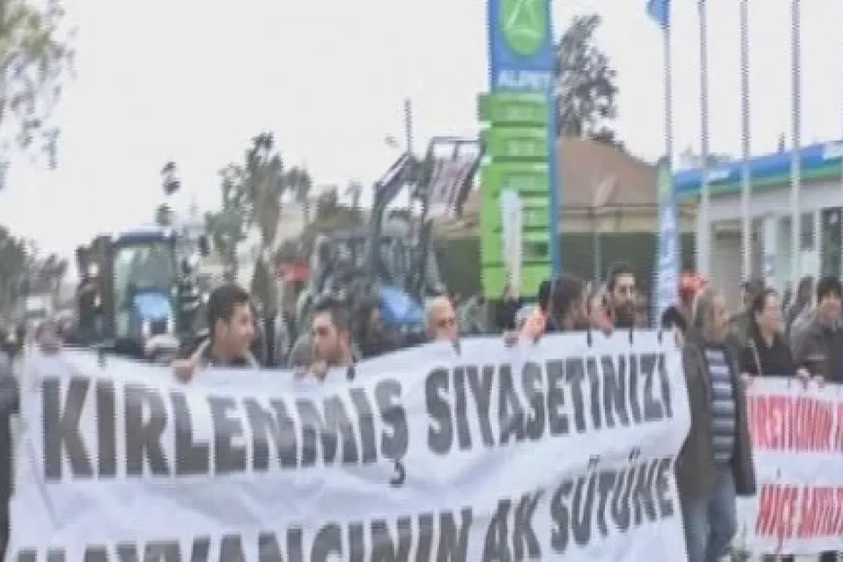 Maliye Bakanlığı önünde Sütlü Eylem