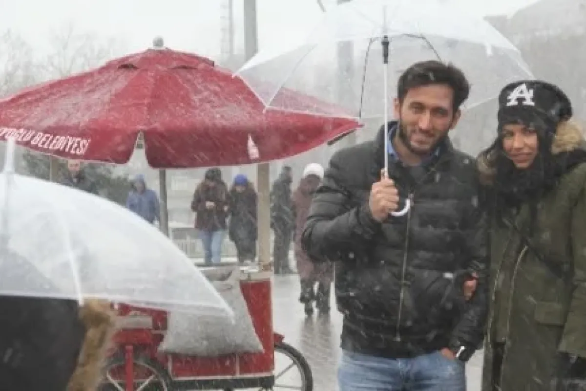 Taksim’den Kar Manzarası