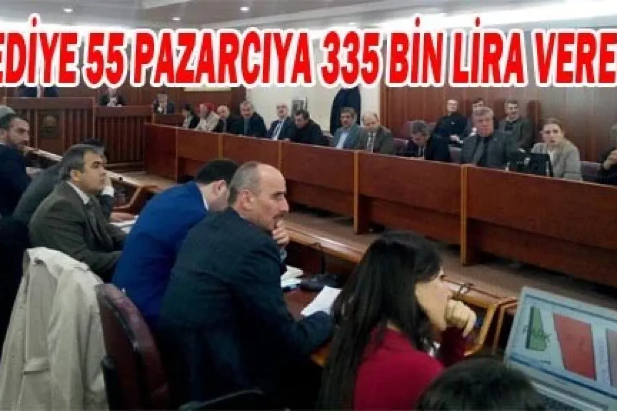 Belediye 55 Pazarcıya 335 Bin Lira Verecek