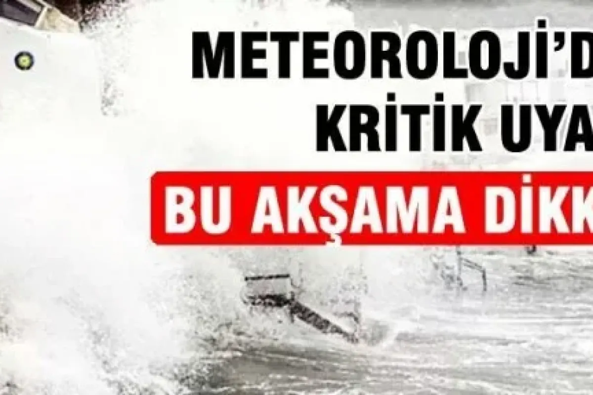 Bu akşam marmaraya kar ve fırtına uyarısı