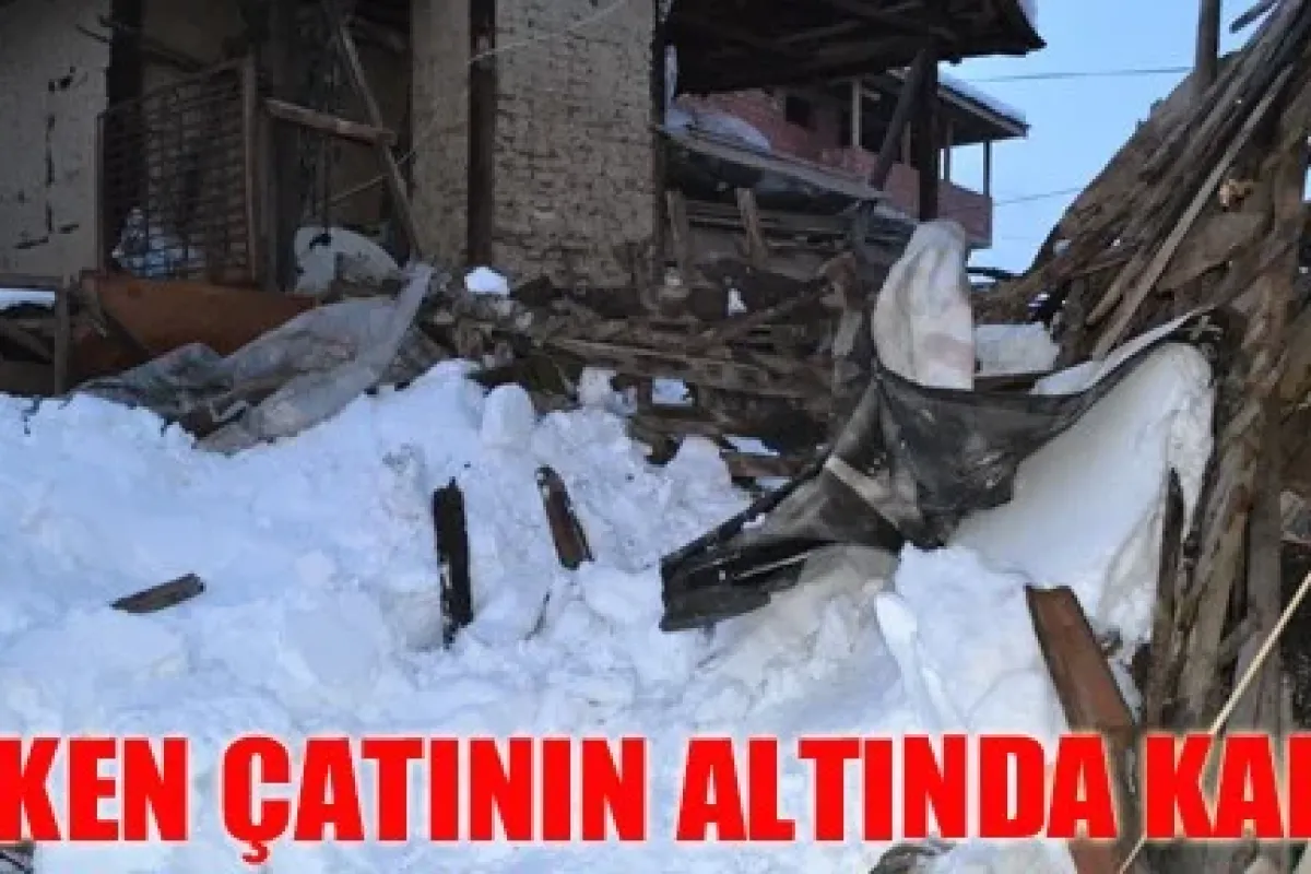 Çöken Çatının Altında Kaldı