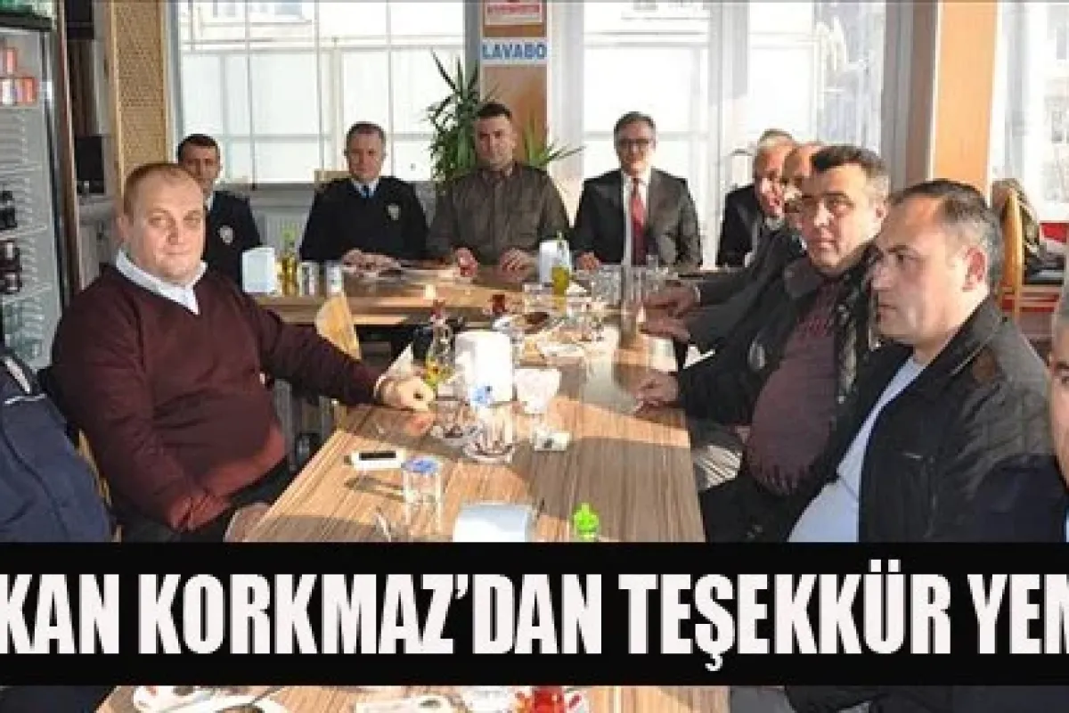 Başkan Korkmaz'dan Teşekkür Yemeği