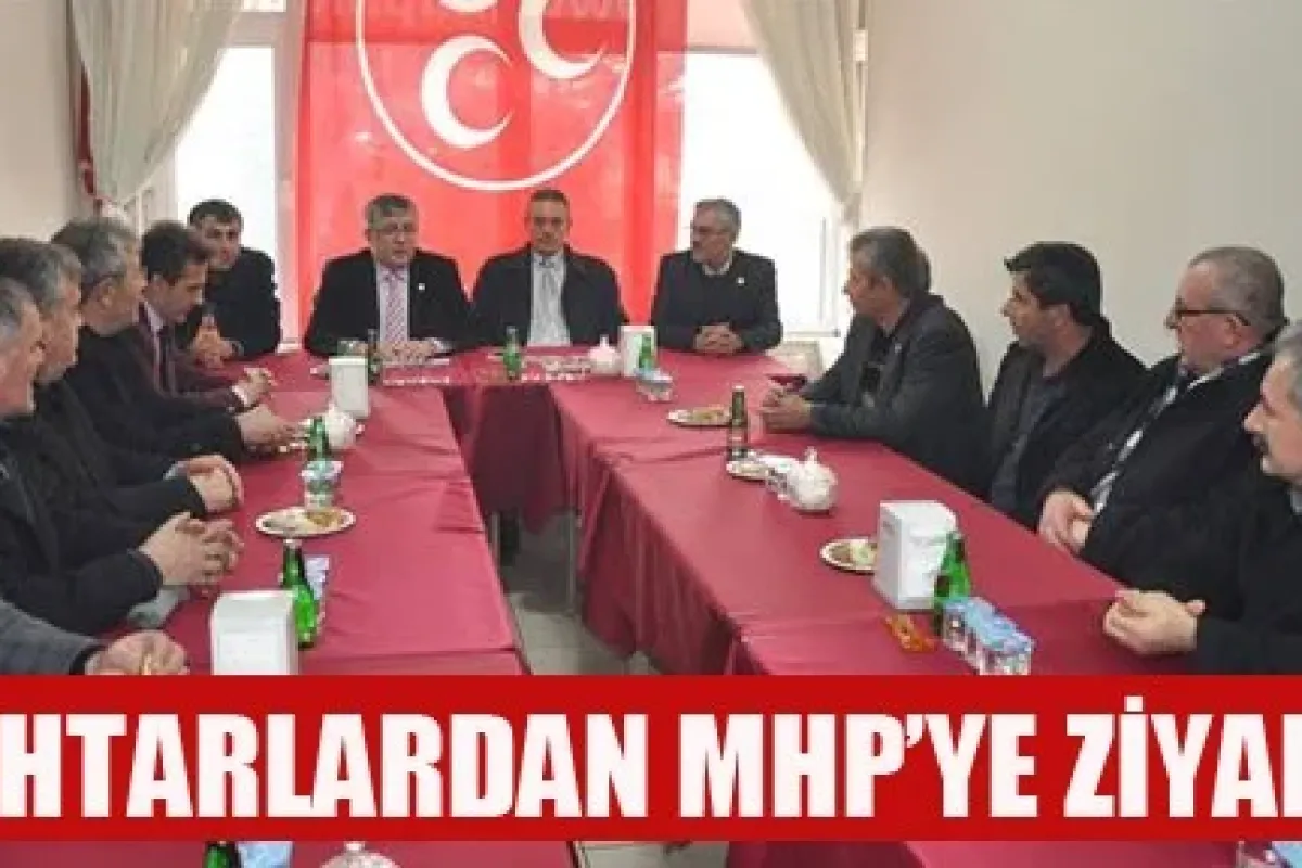 Muhtarlardan MHP'ye ziyaret