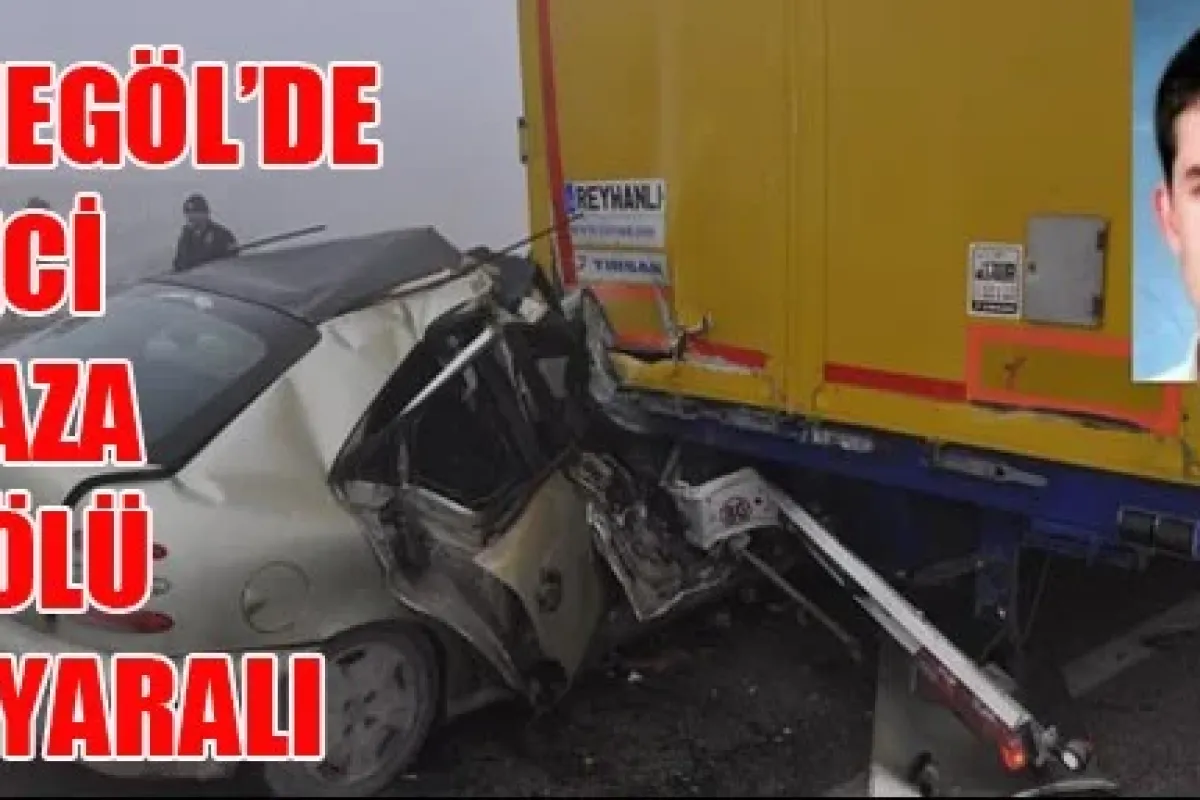 İnegöl'de Feci Kaza 1 Ölü 6 Yaralı