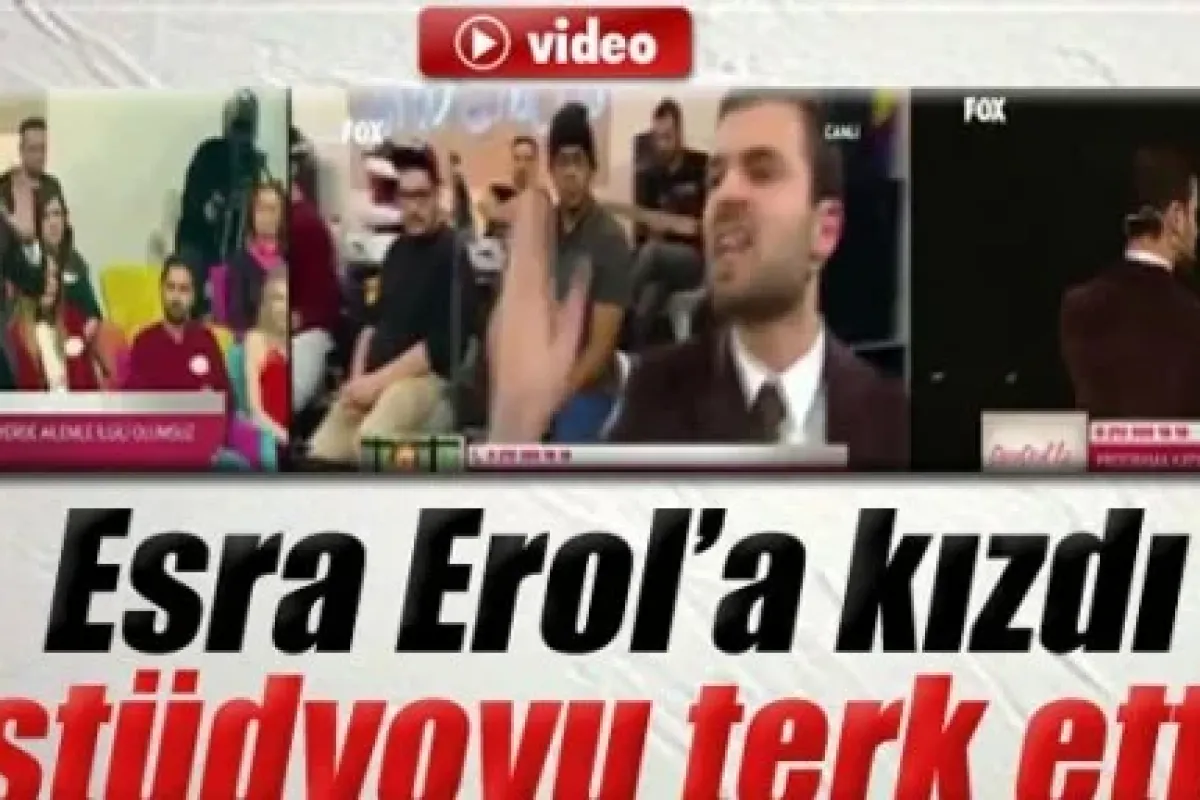 Esra Erol’a Kızdı Stüdyoyu Terk Etti