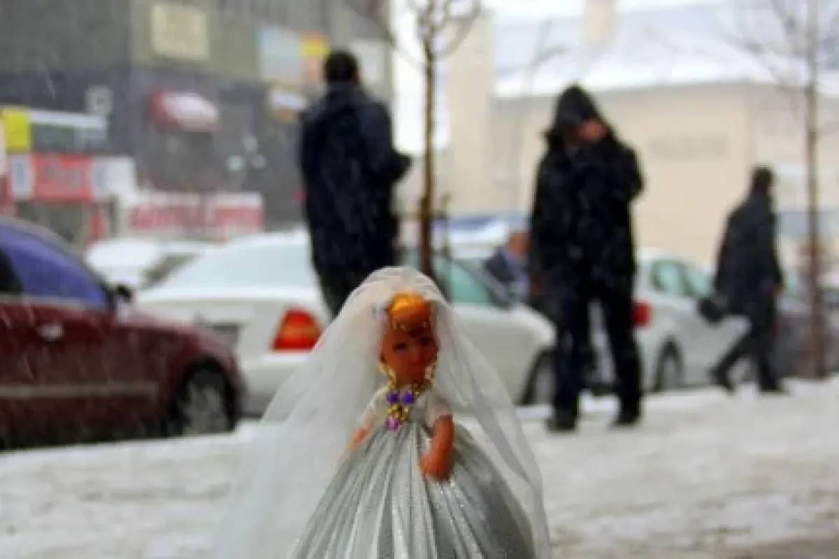 Erzurum Beyaz Gelinliğini Giydi