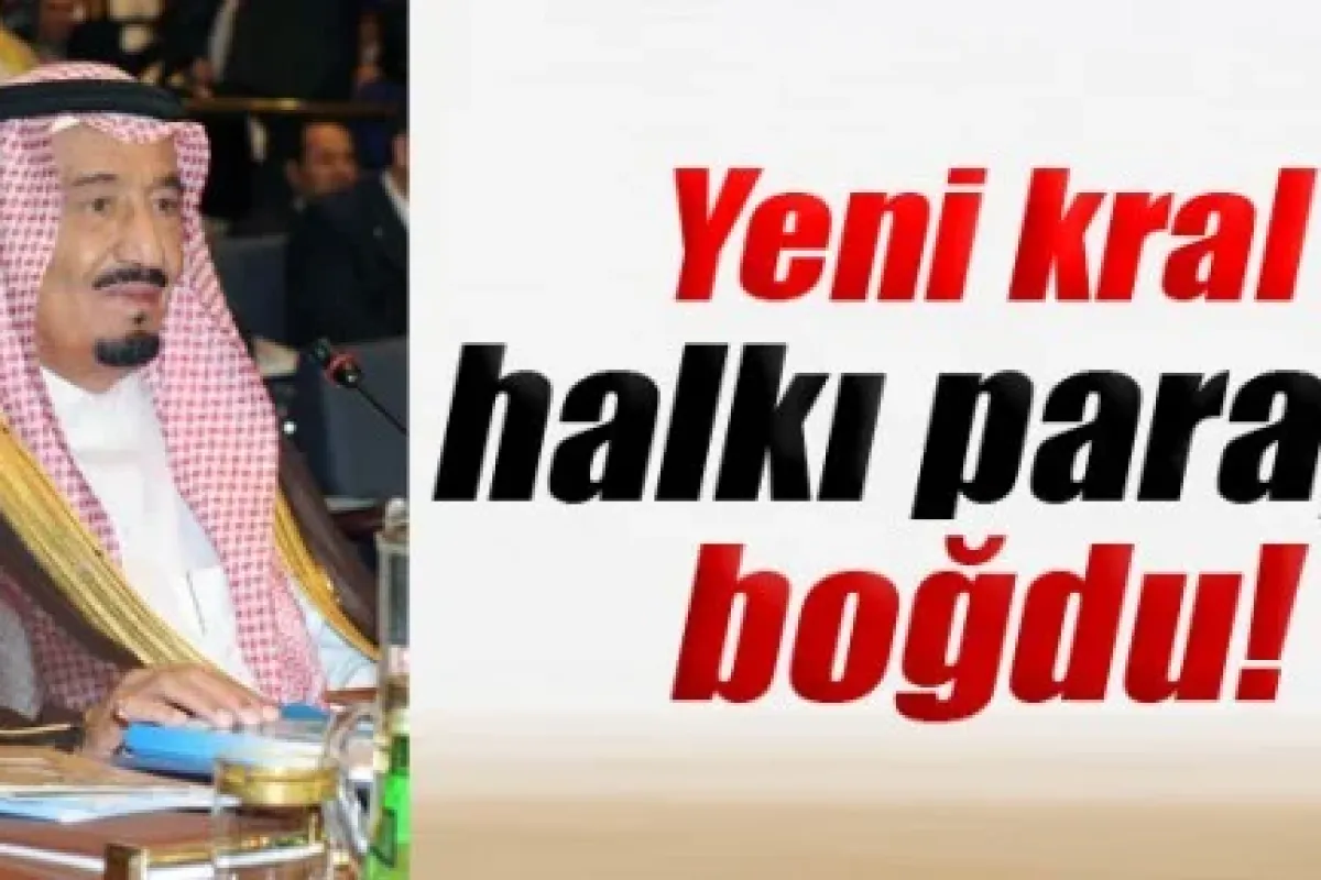 Yeni kral halkı paraya boğdu