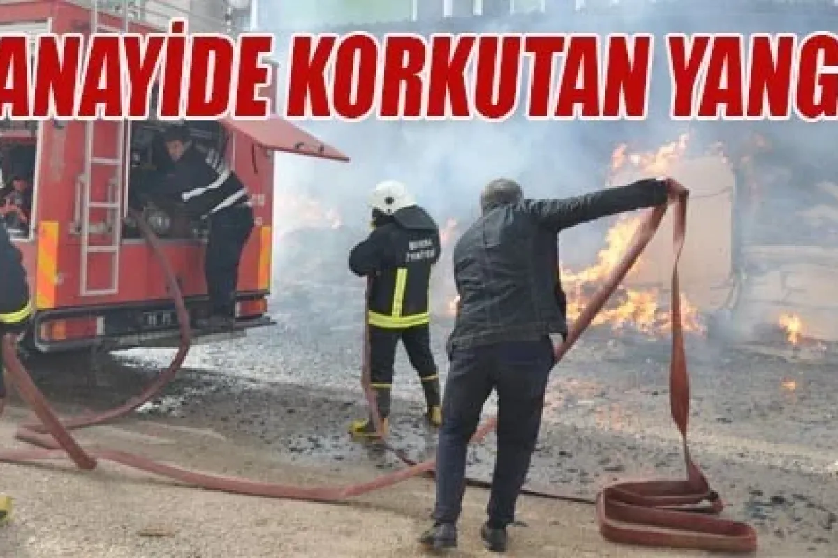 Sanayide Korkutan Yangın
