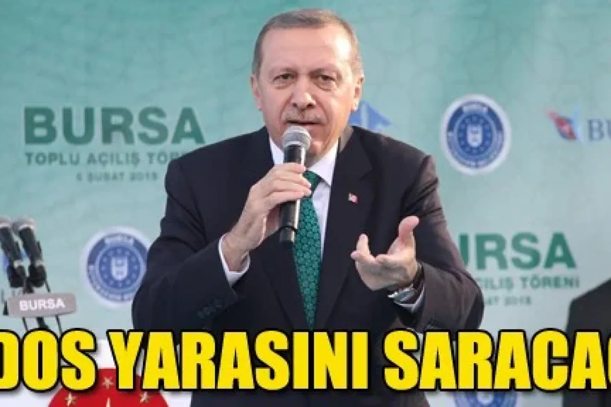 Cumhurbaşkanı'ndan Bursa'ya 'Lodos Yarasını Saracağız