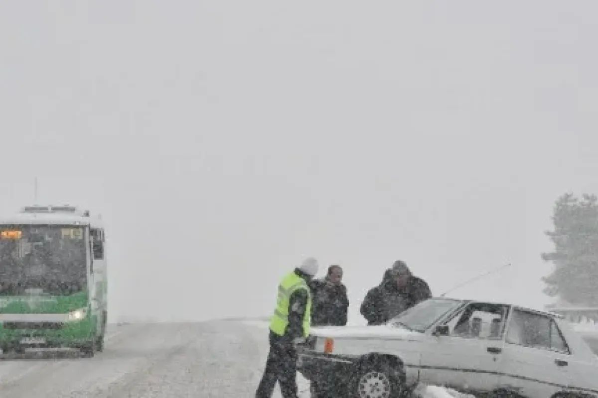 Bolu Dağı’nda kar çilesi