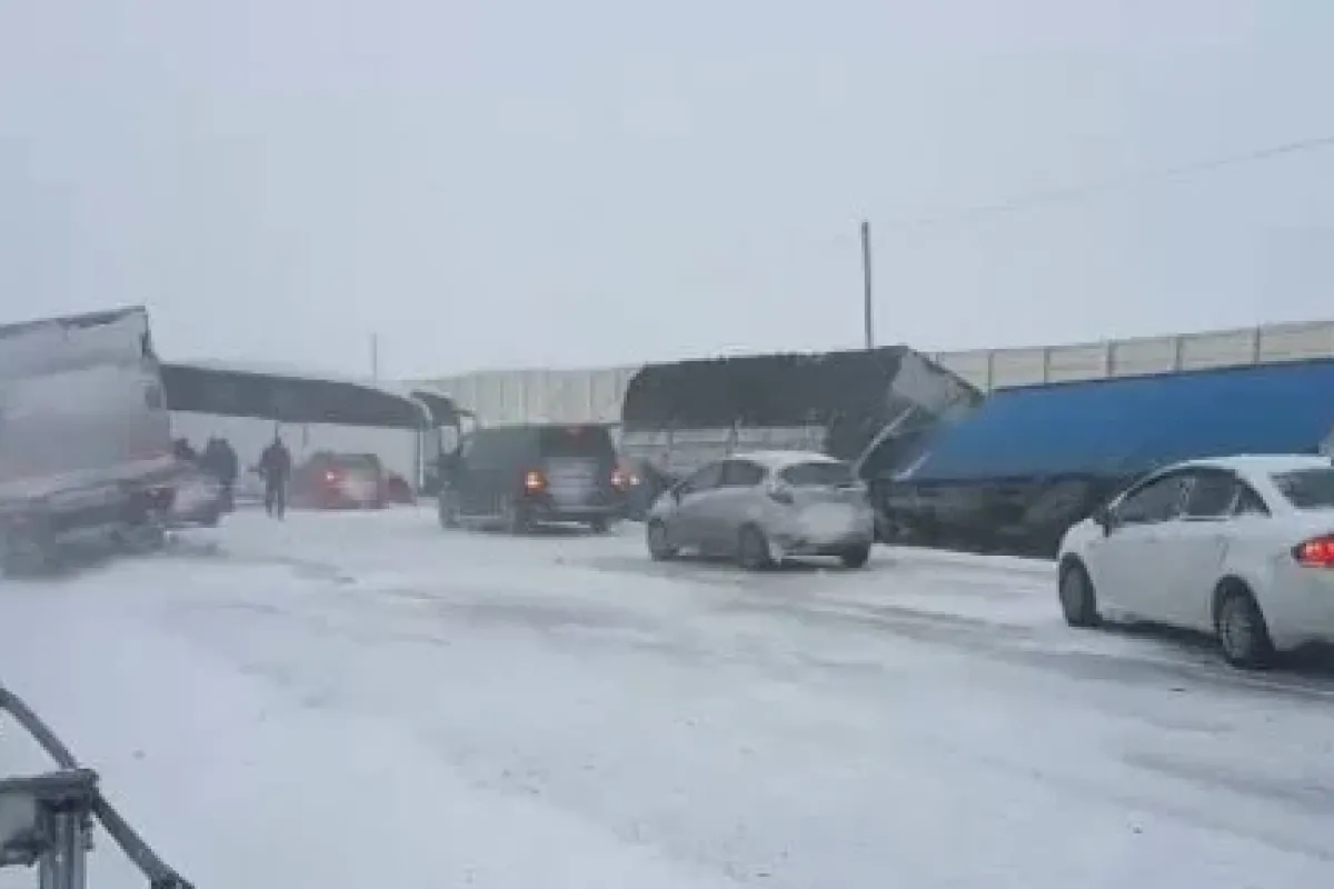 Karayolu’nda zincirleme trafik kazası
