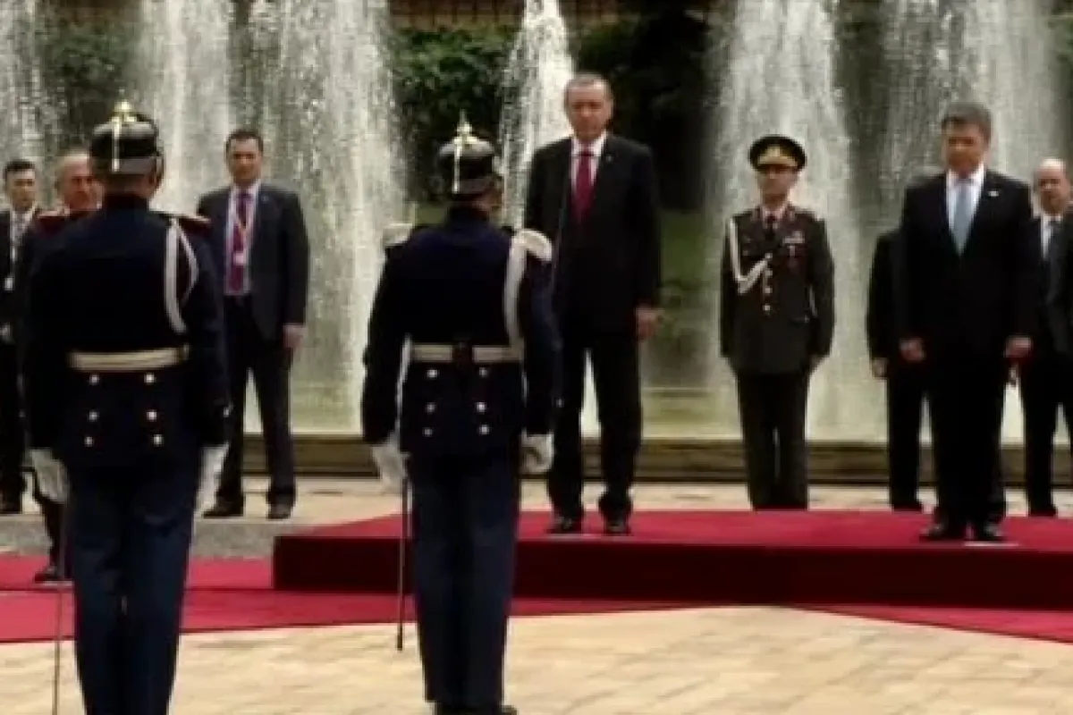 Erdoğan Törenle karşılandı