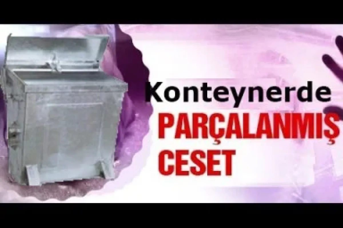 İstanbul'da Konteynerde parçalanmış kadın cesedi!