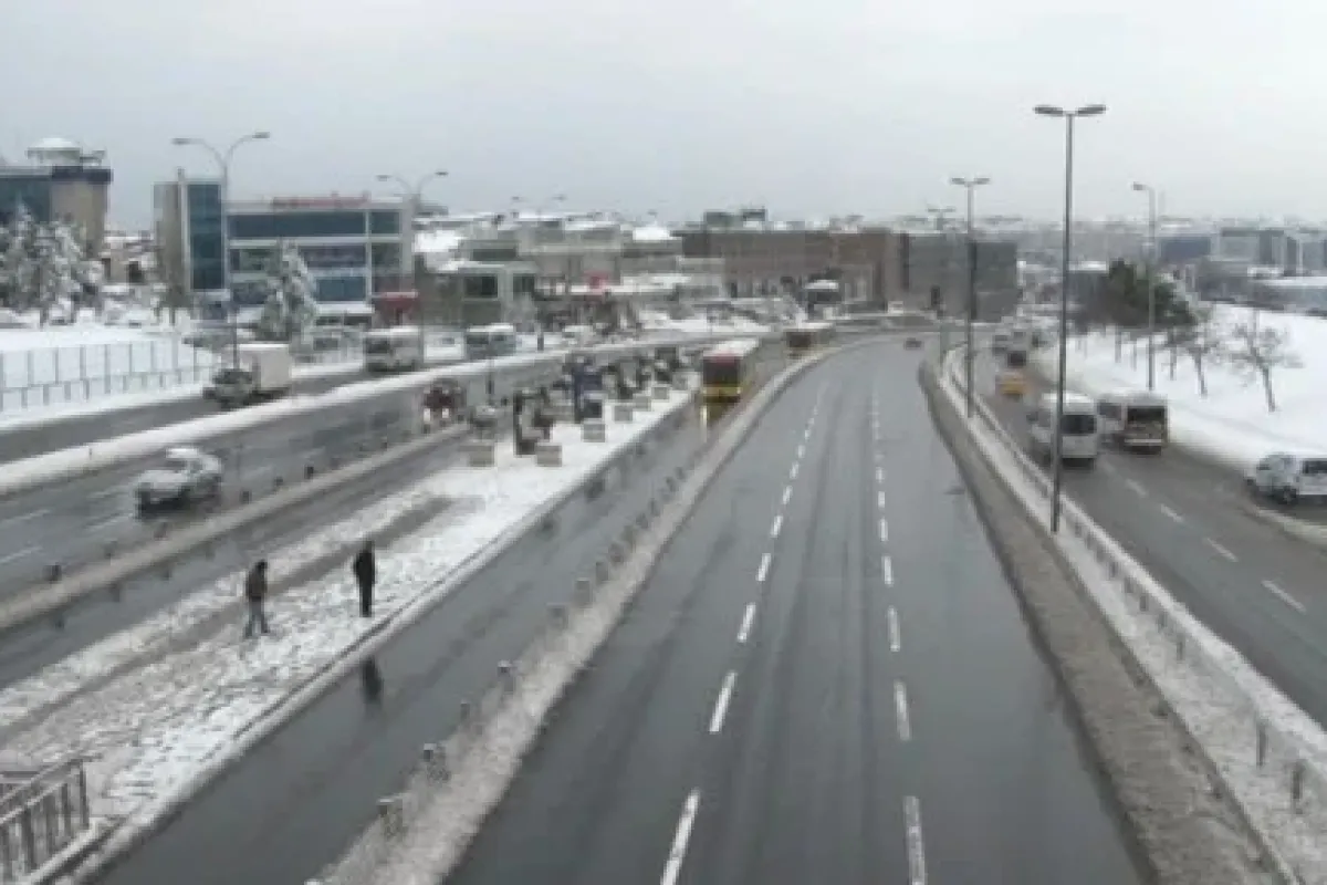 E-5’te bu kez trafik olmadı