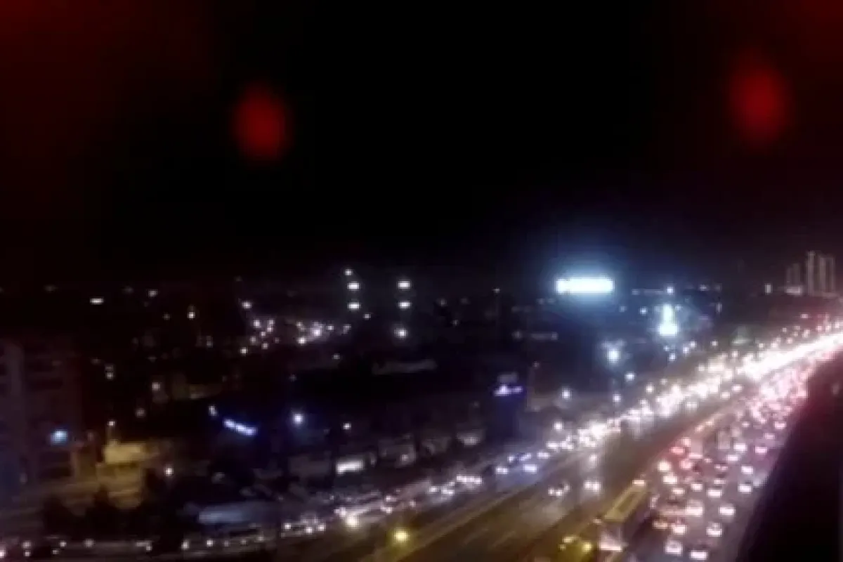 Dev maç öncesi TEM Otoyolu trafiği havadan görüntülendi
